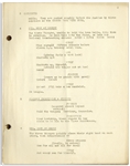 Moe Howard's 29pp. Script Dated February 1937 for The Three Stooges Film ''Back to the Woods'' -- With Original Writing on Back Cover -- Very Good Condition